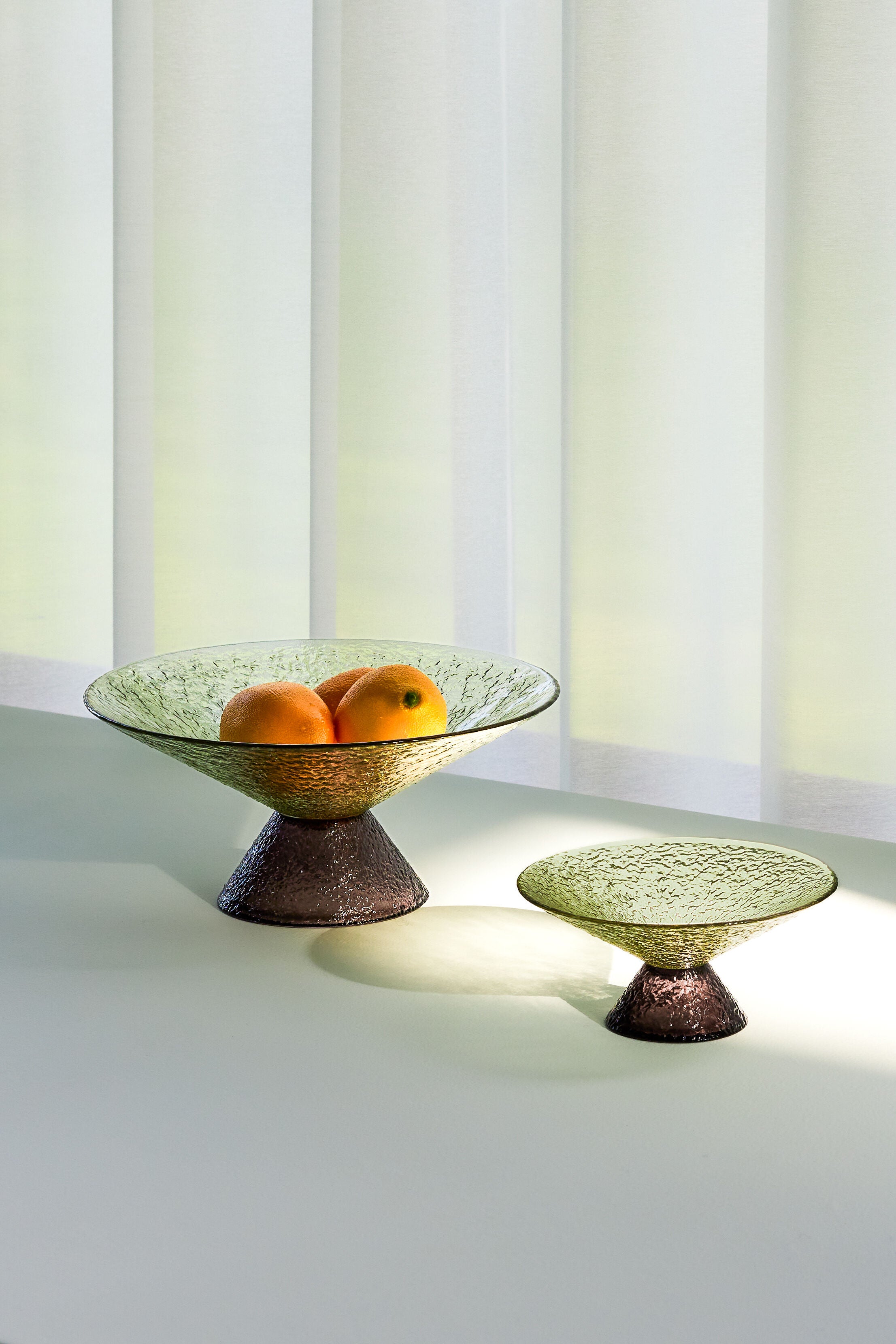 Bonbon Glas Schalen Large Grün/Braun - GUNDT HOME