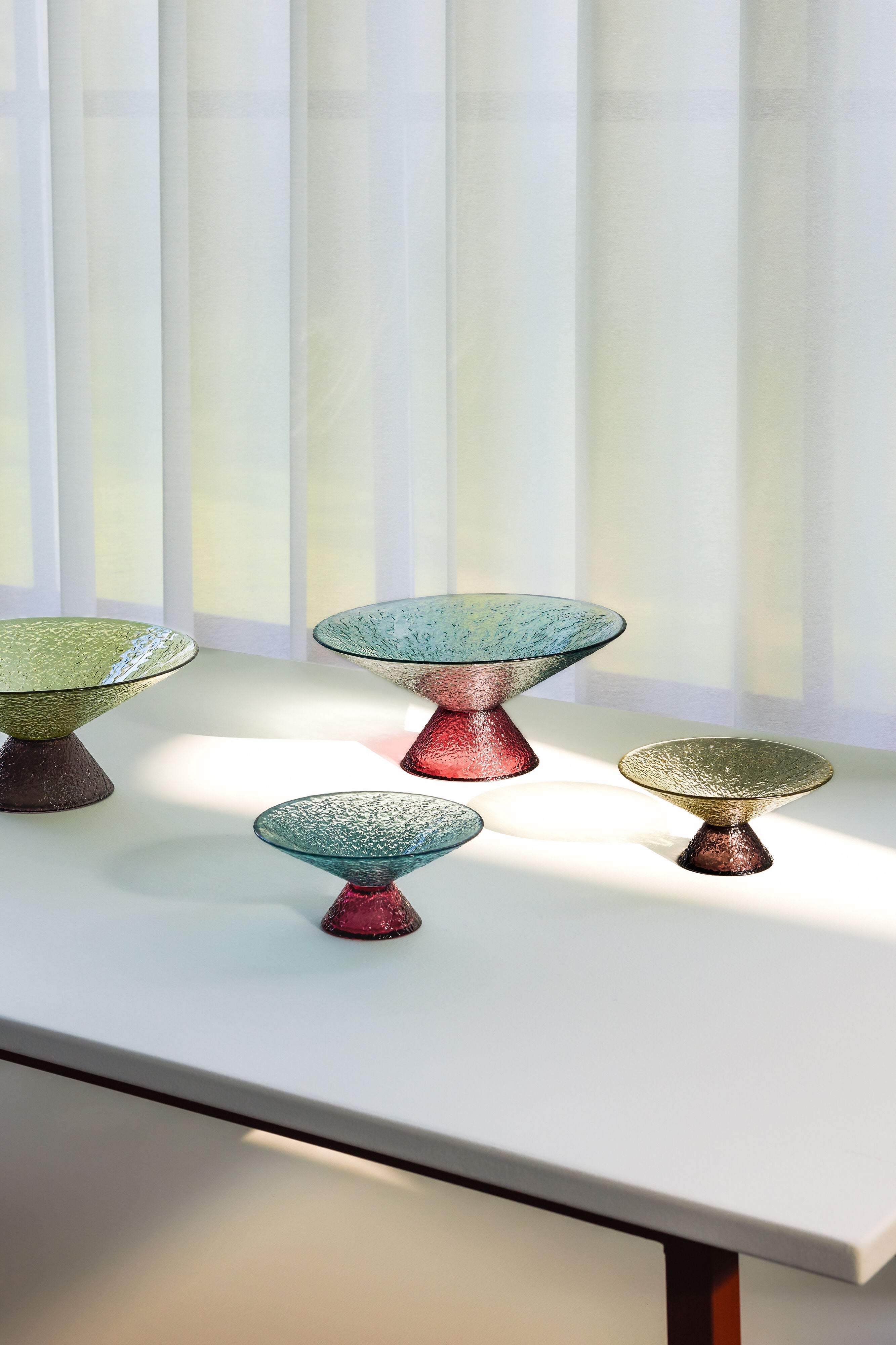 Bonbon Glas Schalen Large Grün/Braun - GUNDT HOME