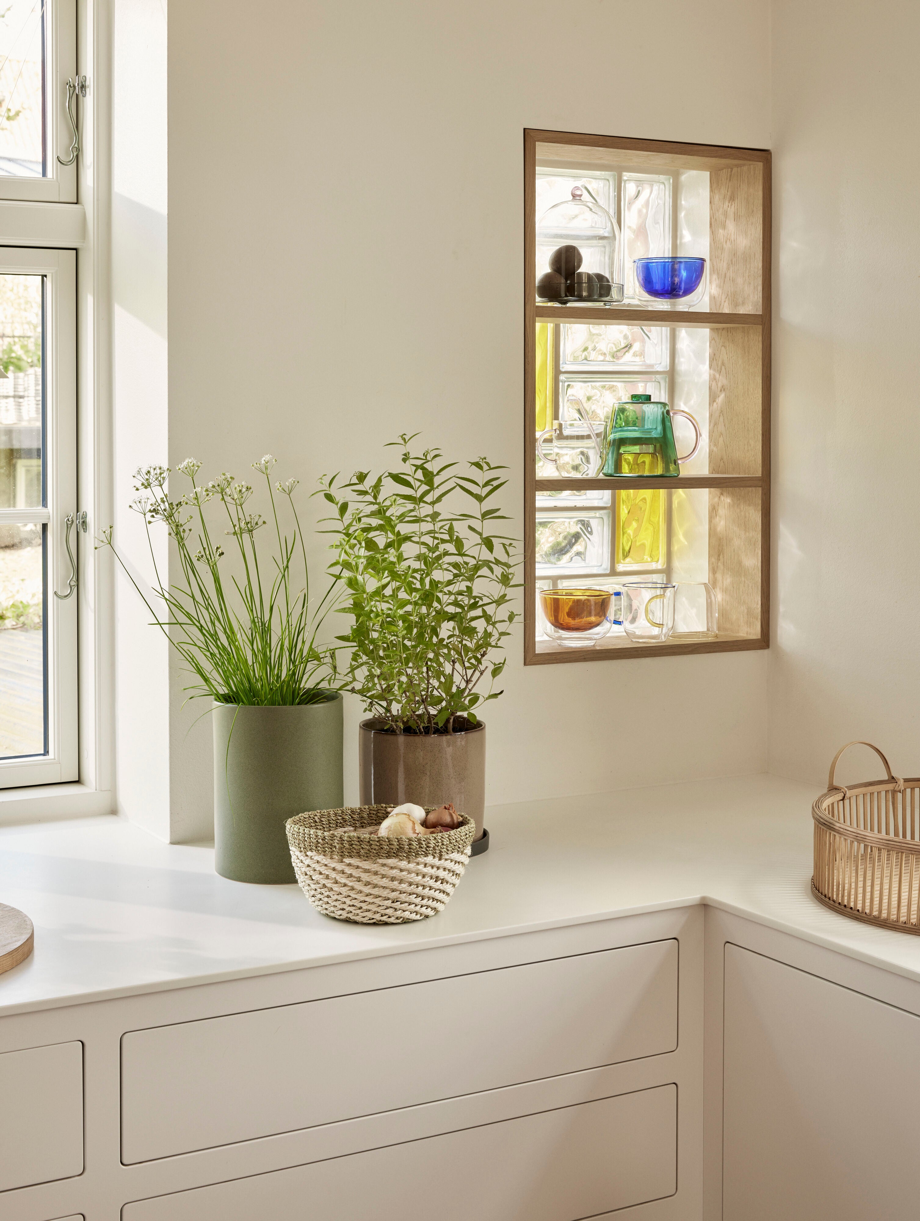 Kiosk Glas Schalen Blau - GUNDT HOME