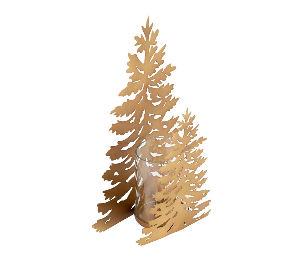 Tannenbaum Kerzenhalter gold - GUNDT HOME