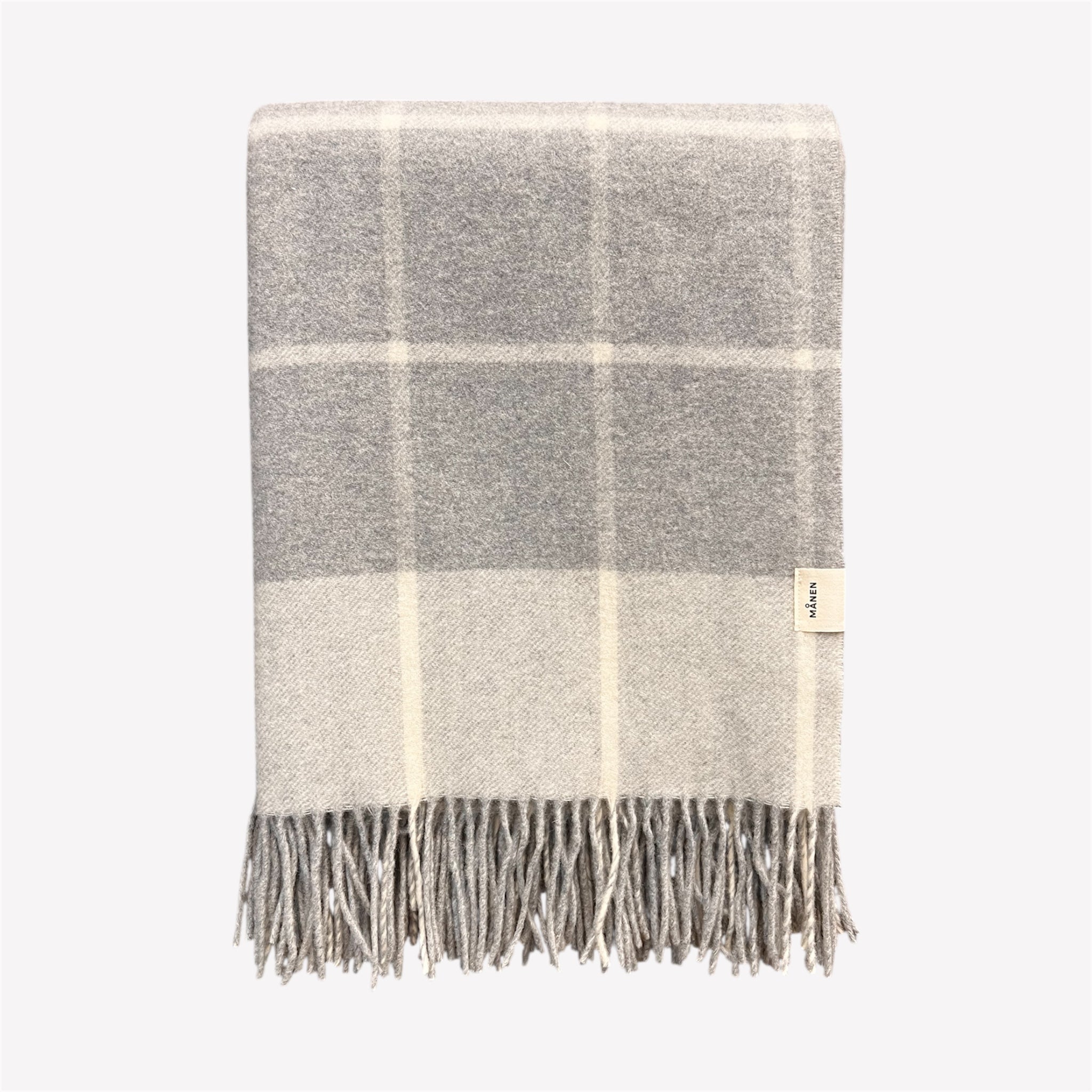 Decke Squared Grau/Hellgrau