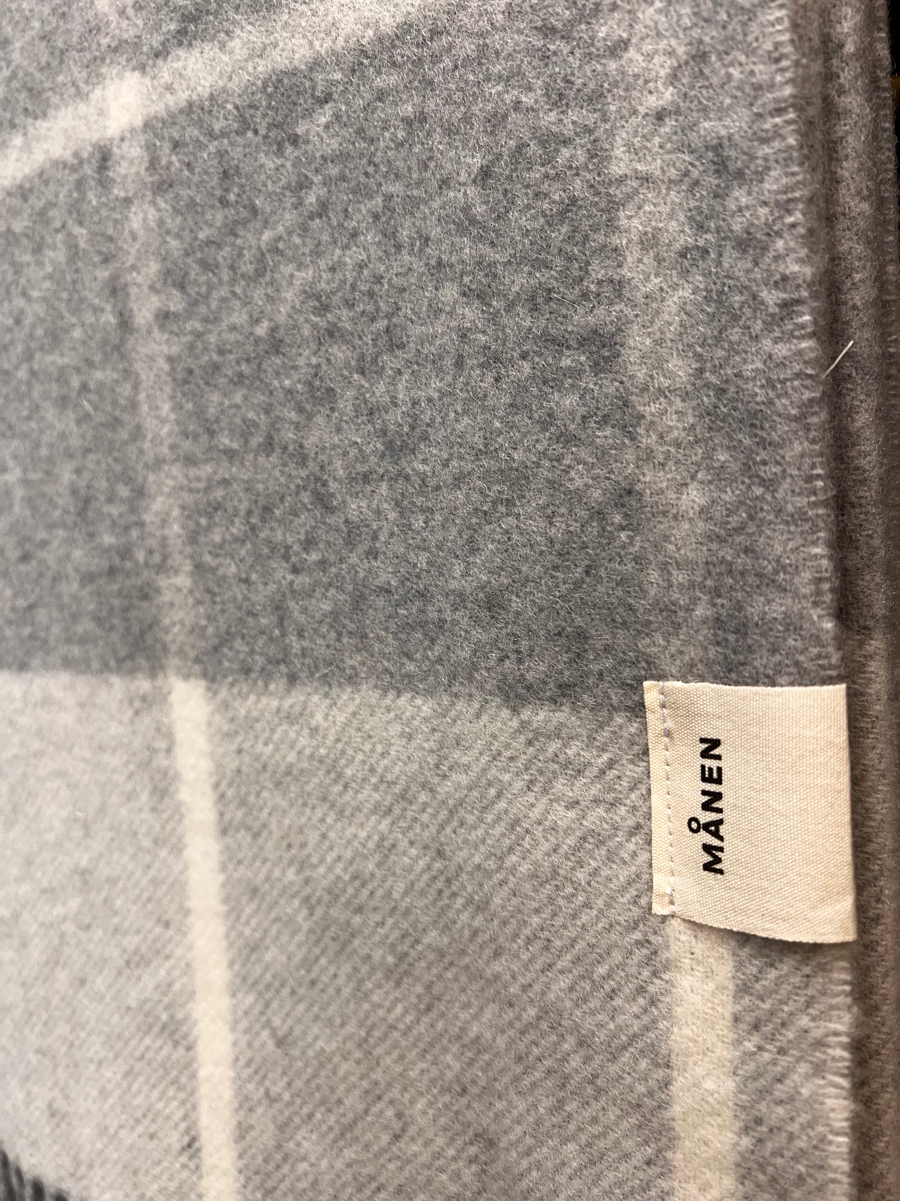 Decke Squared Grau/Hellgrau