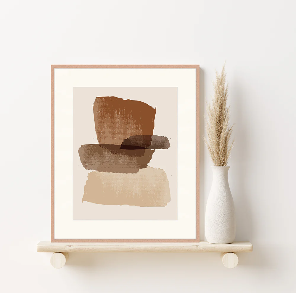 Abstract Brown Shapes II - GUNDT HOME
