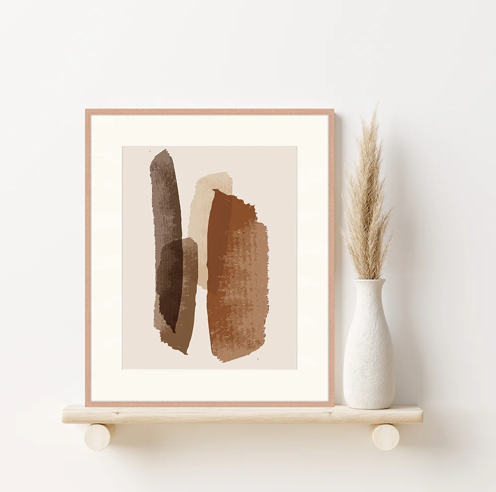 Abstract Brown Shapes - GUNDT HOME