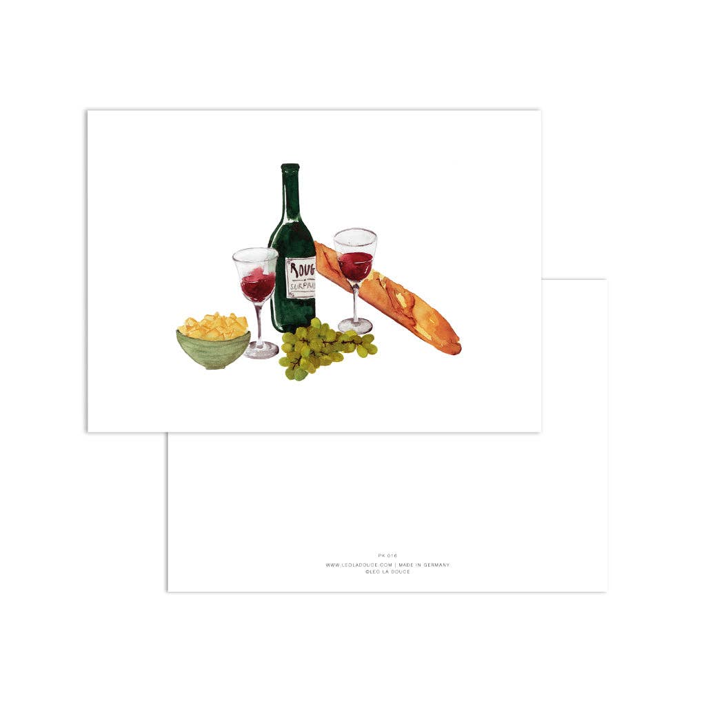 Postkarte - Picknick - GUNDT HOME