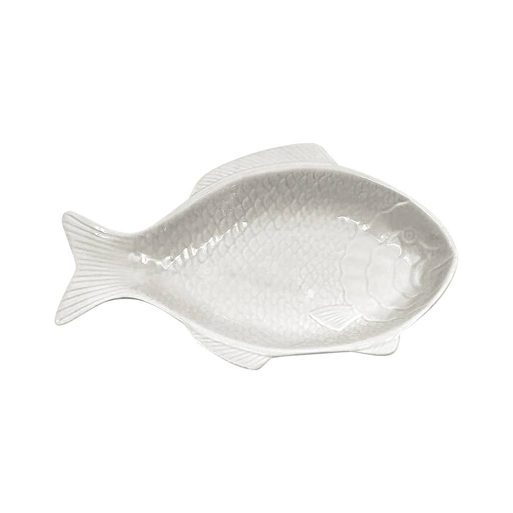 Fischschale cremeweiß L24,4 B15,8 H3,3cm - GUNDT HOME
