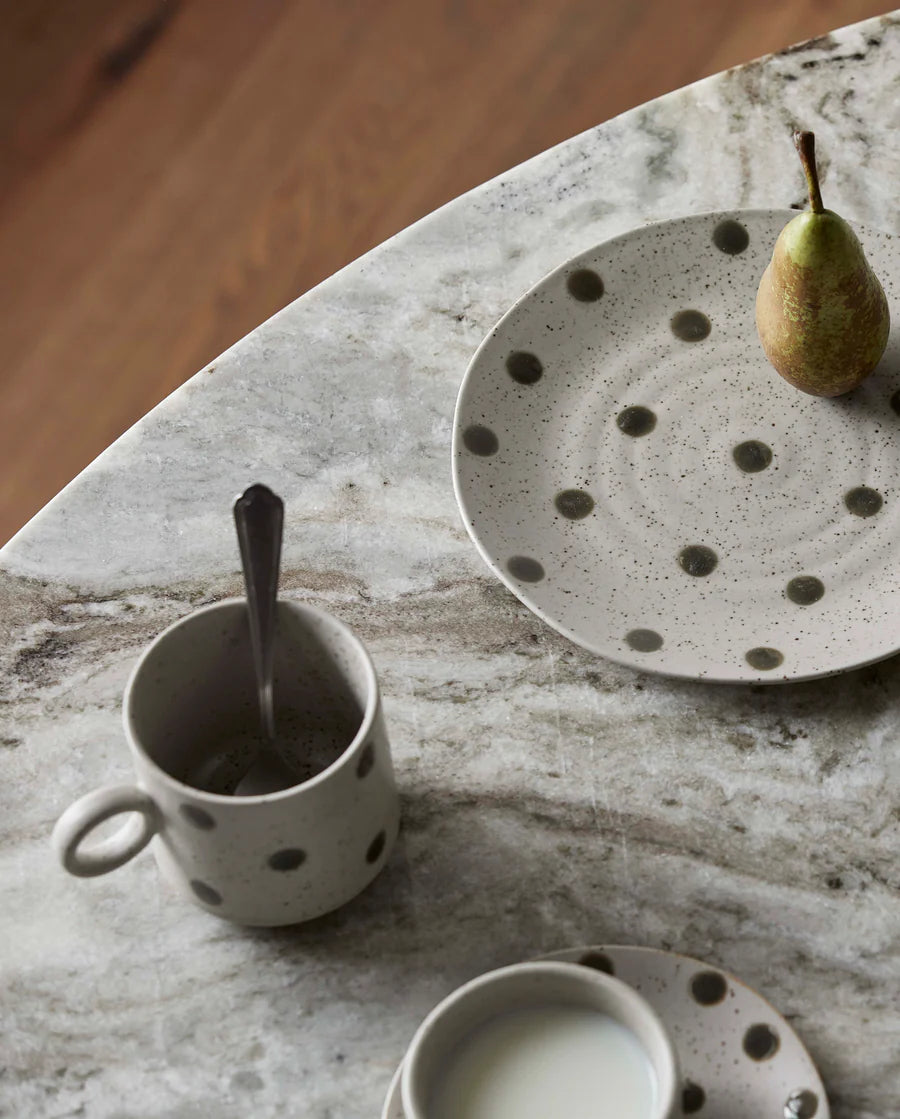 Grainy Tasse sand / grün - GUNDT HOME