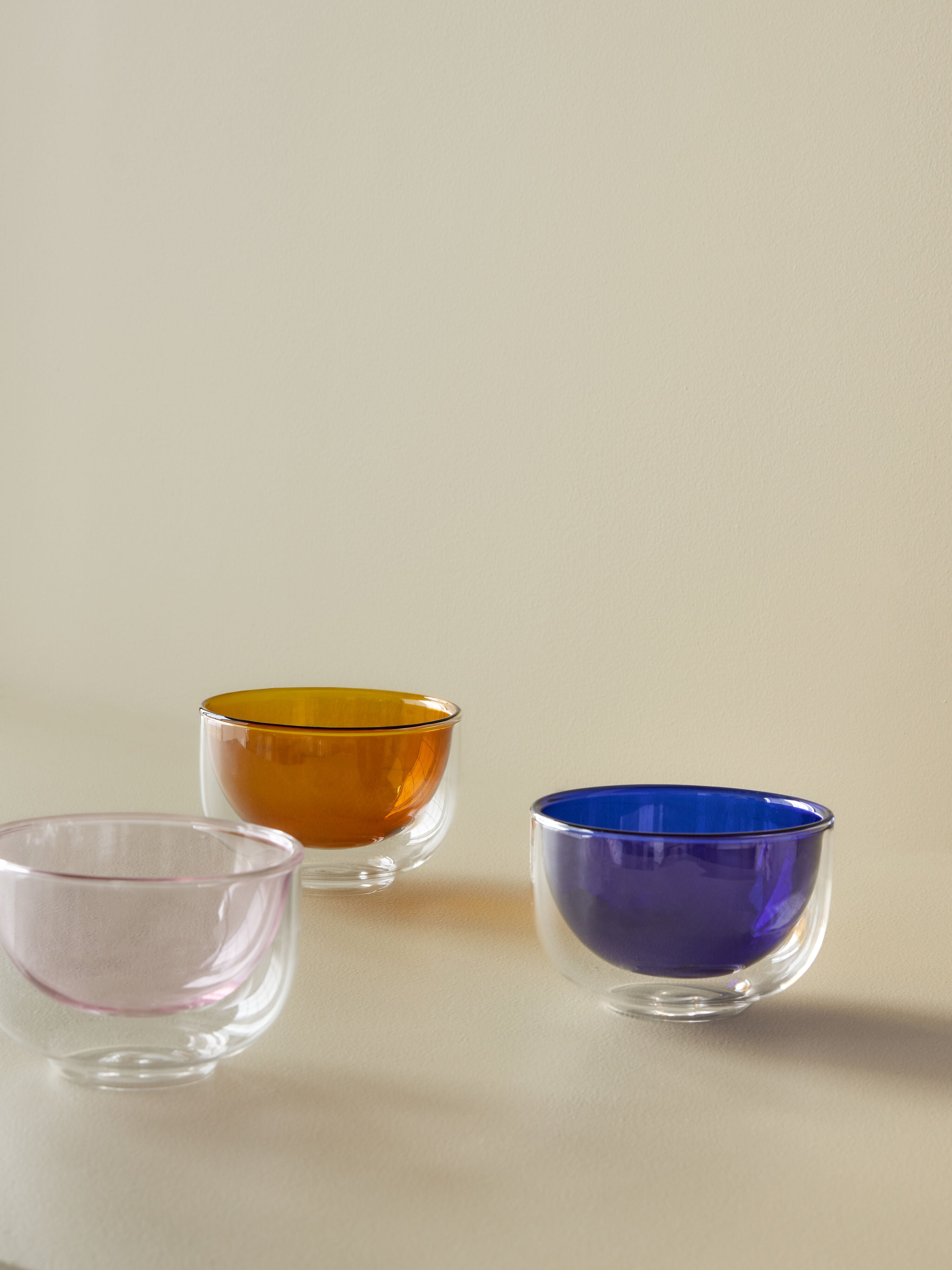 Kiosk Glas Schalen Blau - GUNDT HOME
