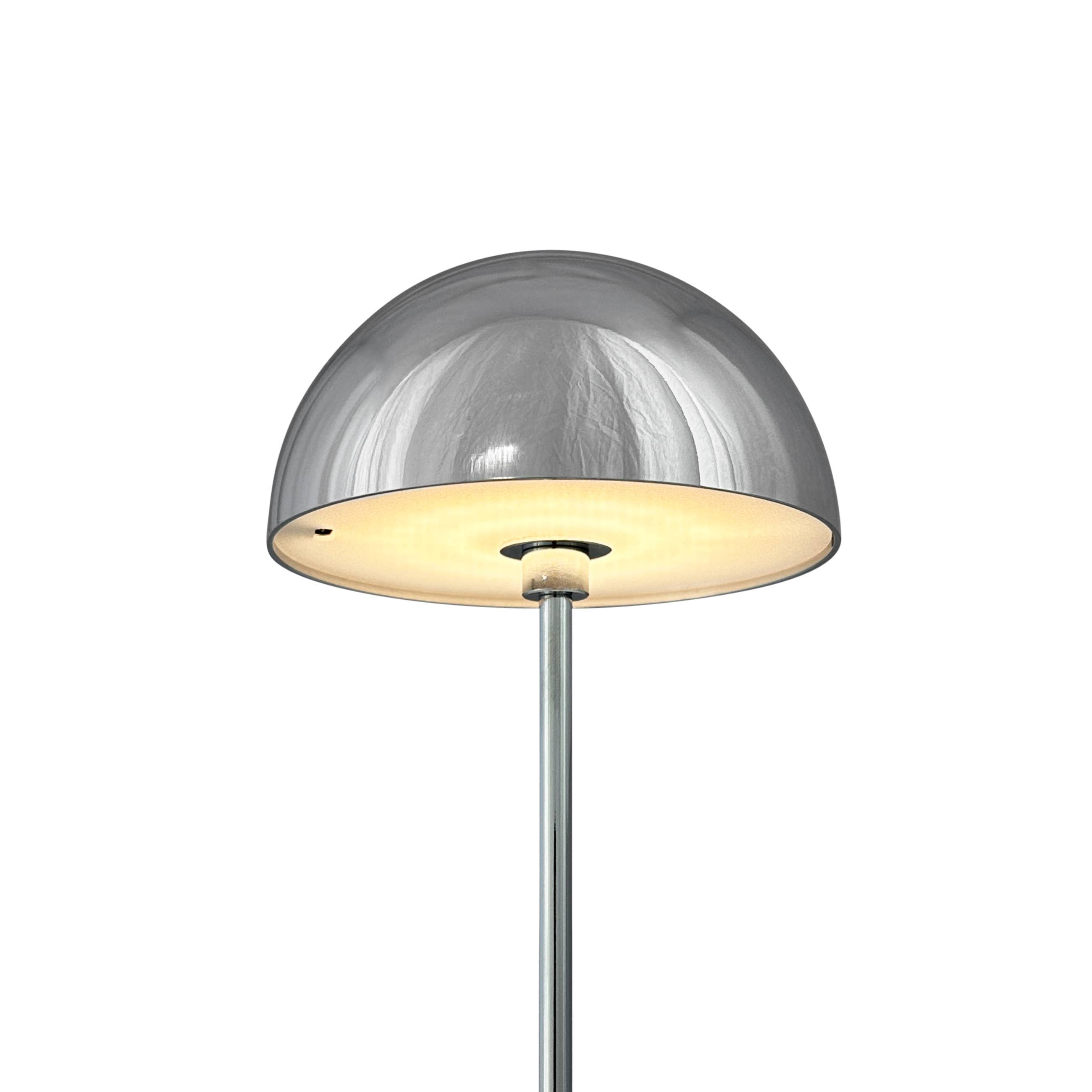 ALONG LED Mini-Tischlampe Chrom 2er Set.