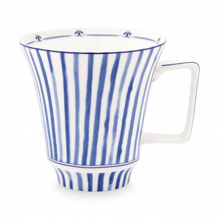 Große Tasse mit Tulpenstreifen - GUNDT HOME