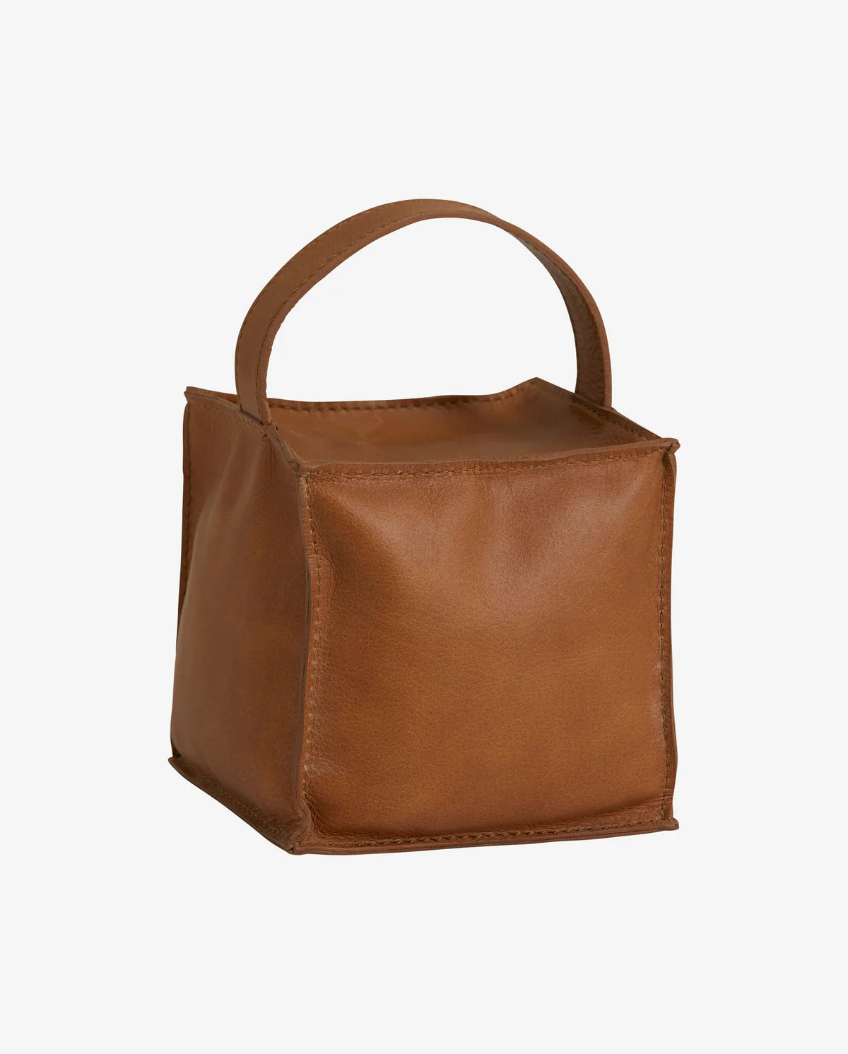 NORDAL COOK Leder Türstopper Quadratisch Cognac - GUNDT HOME