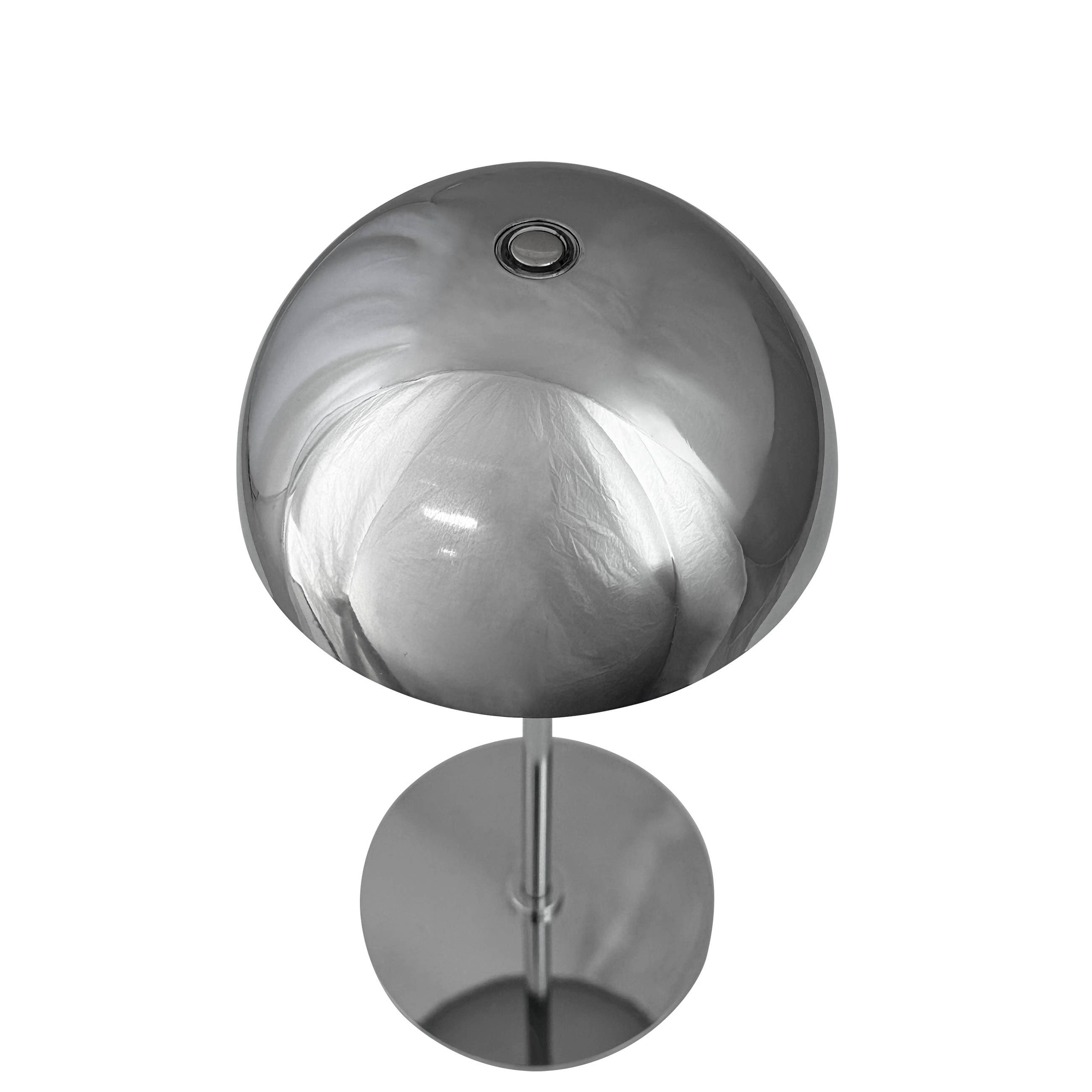 ALONG LED Mini-Tischlampe Chrom 2er Set.