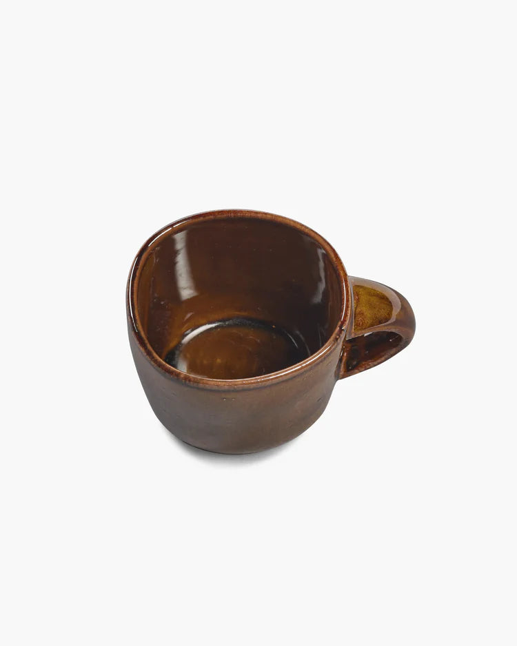 SERAX Uncharted Out of Lines Kaffee Becher mit Henkel Ocher - GUNDT HOME