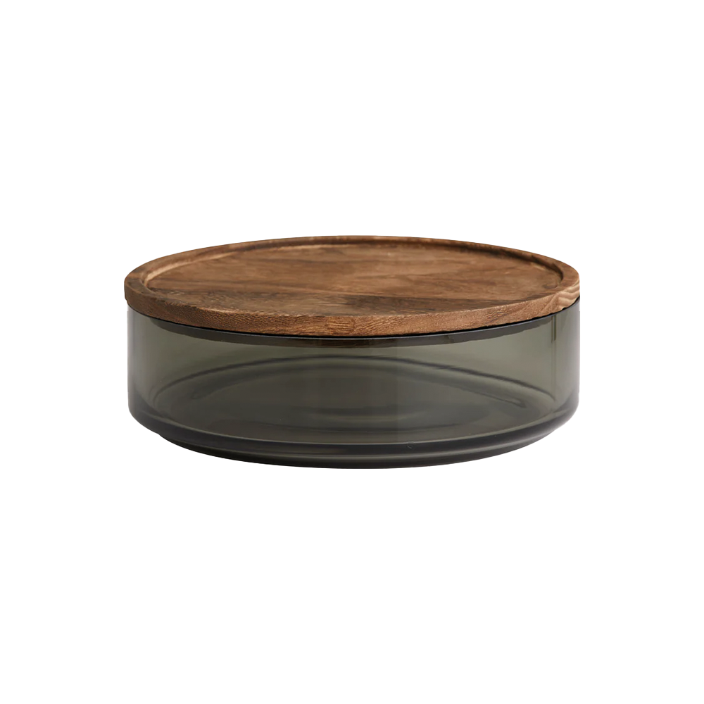 Basil Vorratsdose L mit Holzdeckel - GUNDT HOME