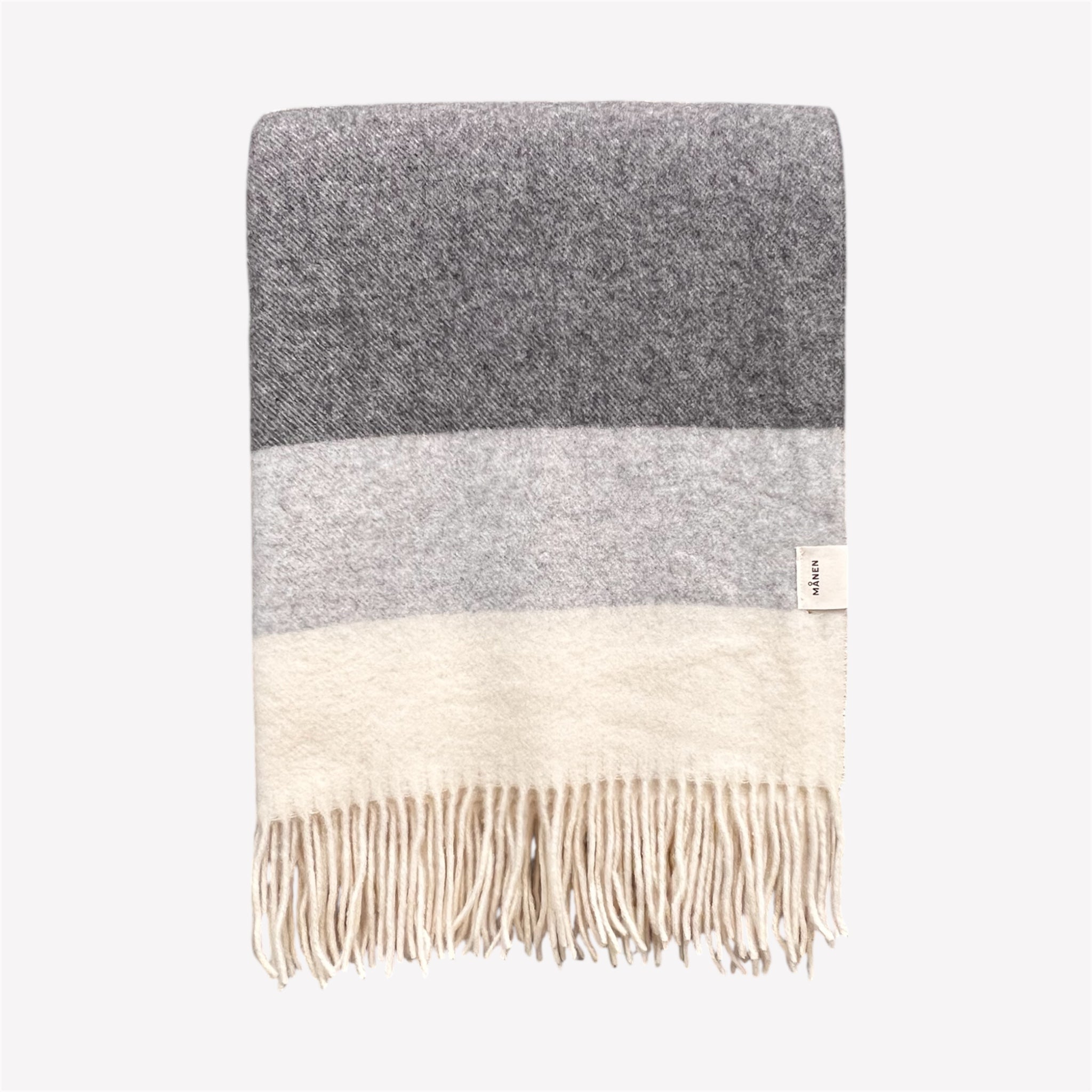 Decke Stripes Grau/Hellgrau