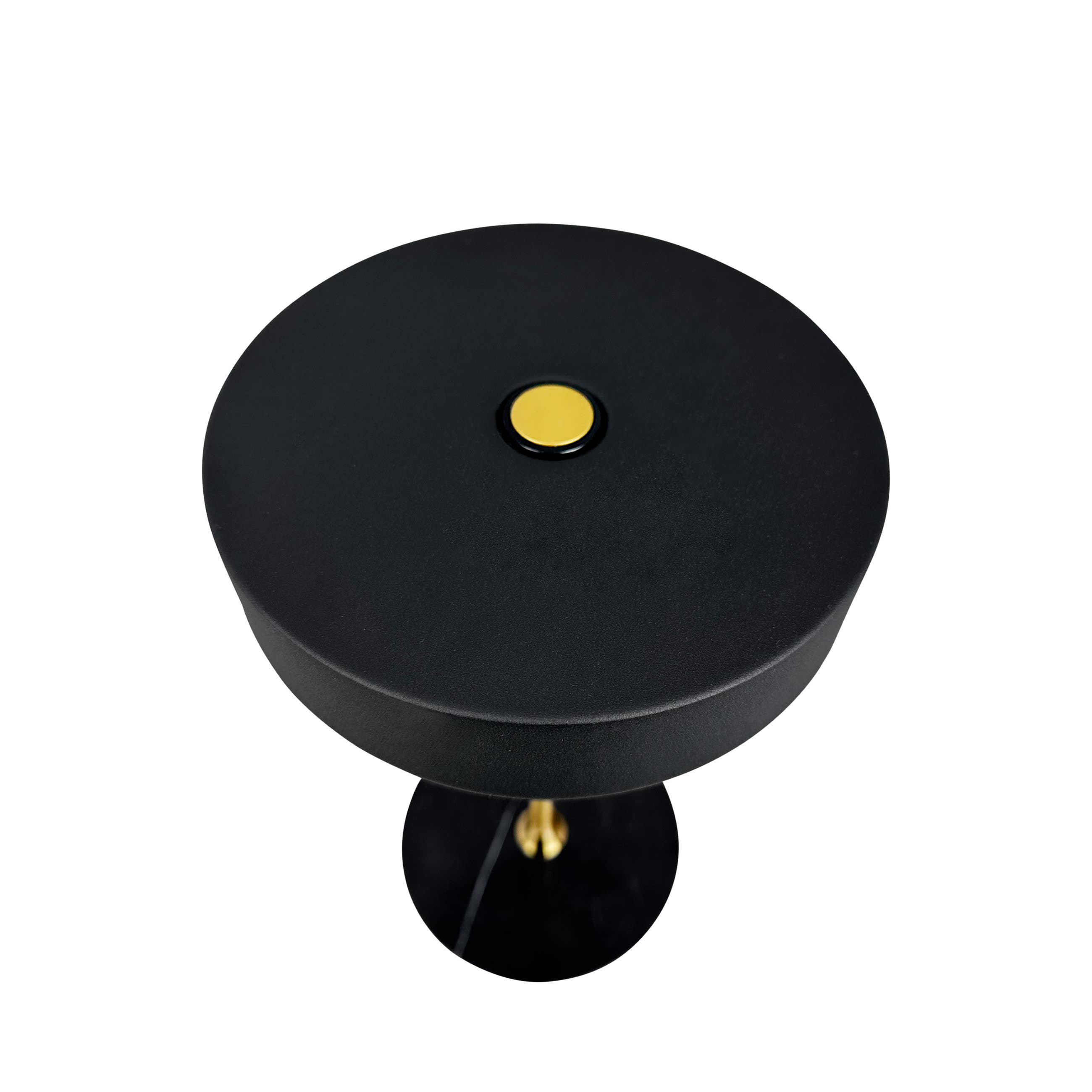 MOONLIGHT LED wiederaufladbare Tischlampe schwarz, messing, marmor