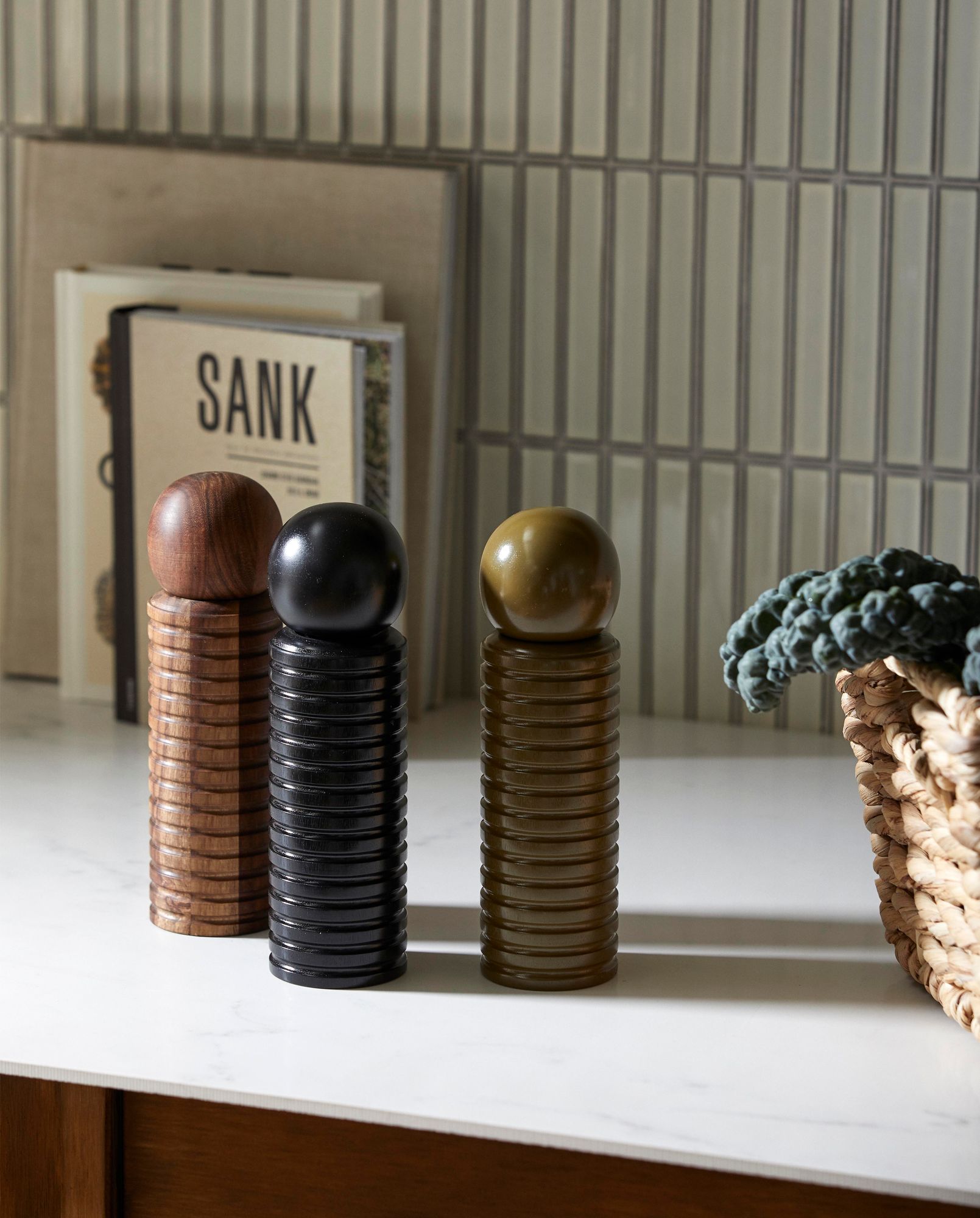 RAS grinder, acacia wood - green - GUNDT HOME