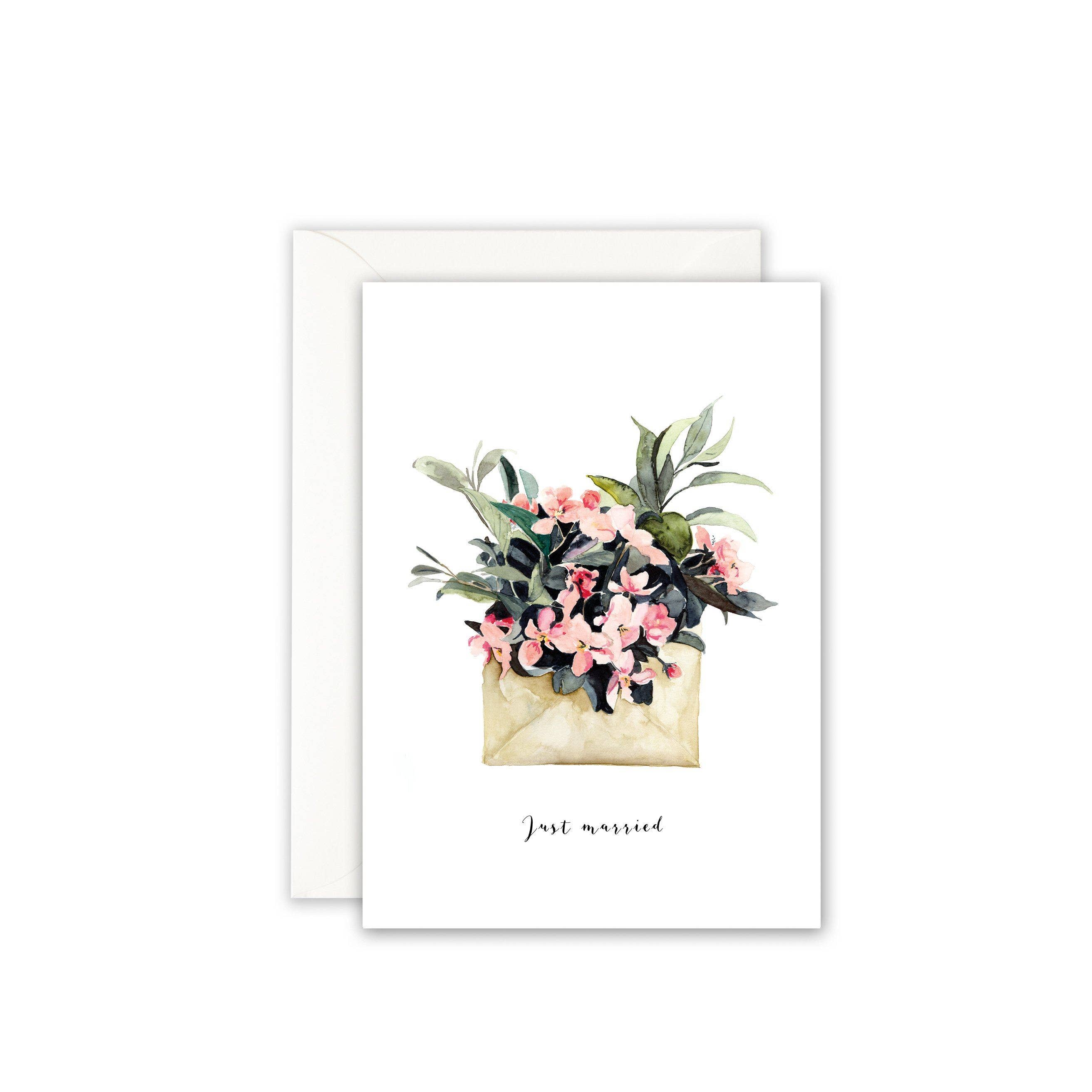 LEO LA DOUCE Hochzeitskarte · Just married - GUNDT HOME