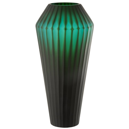 J-Line Vase Elisa - Glas - Grün - groß - 43,00 cm hoch
