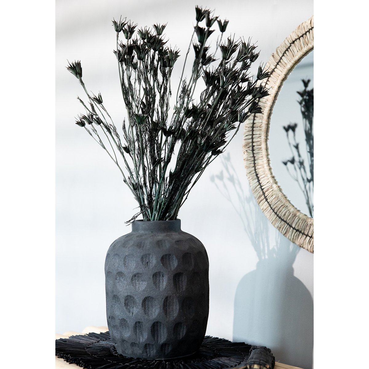 Die trendige Vase - Schwarz - L