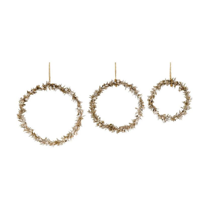 Weihnachtskranz ''Laurel'' 3er Set - GUNDT HOME